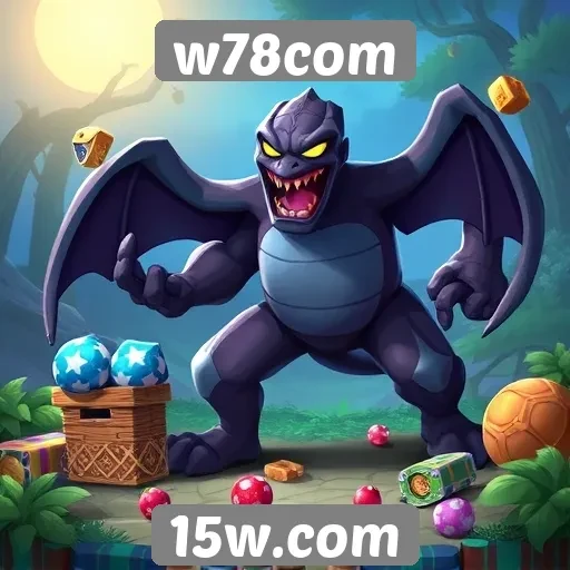 Variedade de jogos disponíveis no w78com